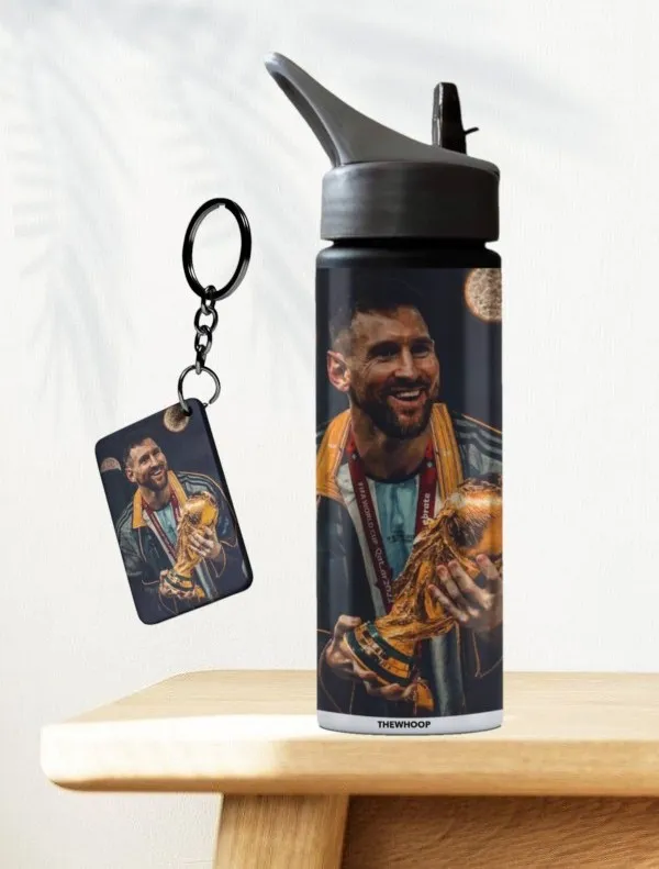 Combo_Pack_Of_2_Golden_Lionel_Messi_Printed_Sipper_750Ml_Aluminium_Bottle_&_Keychain_Combo_With_Holding_Grip_Feature_|_Office,_Gym_&_School_Water_Bottle_Best_Gift_Lionel_Messi_Football_Sports_Fans