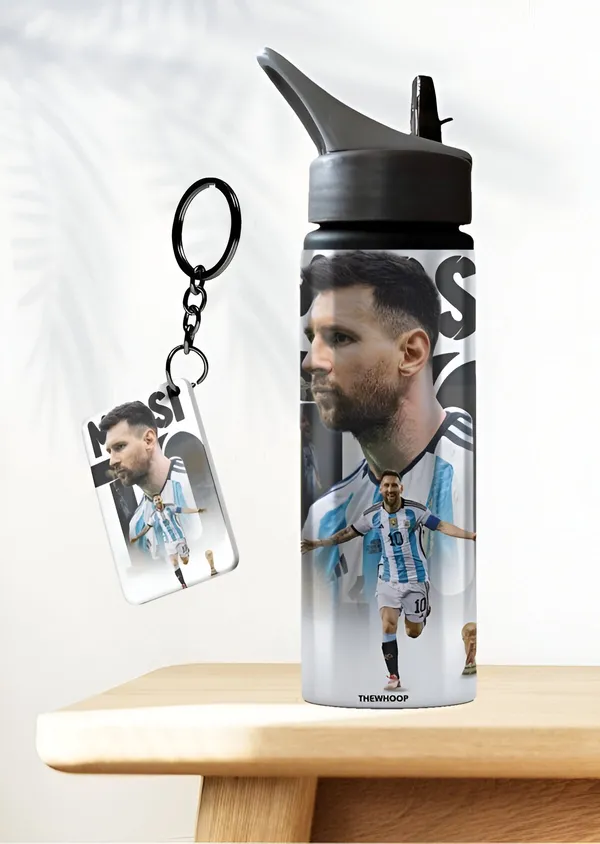 Combo_Pack_Of_2_White_Lionel_Messi_Printed_Sipper_750Ml_Aluminium_Bottle_&_Keychain_Combo_With_Holding_Grip_Feature_|_Office,_Gym_&_School_Water_Bottle_Best_Gift_Lionel_Messi_Football_Sports_Fans