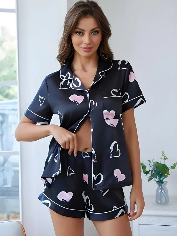 Navy_Blue_Lycra_Heart_Print_Pajama_Set_For_Women