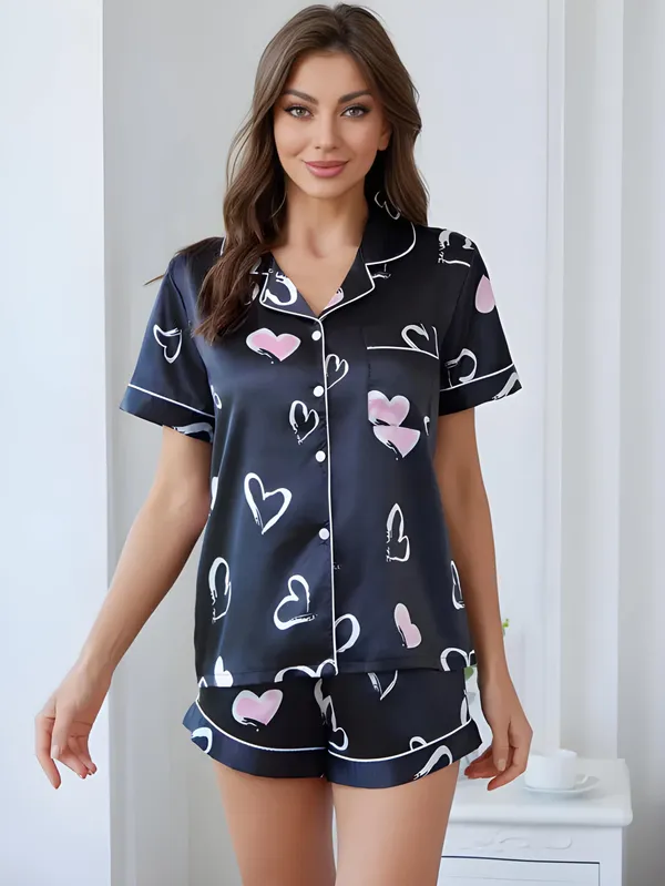 Navy_Blue_Lycra_Heart_Print_Pajama_Set_For_Women