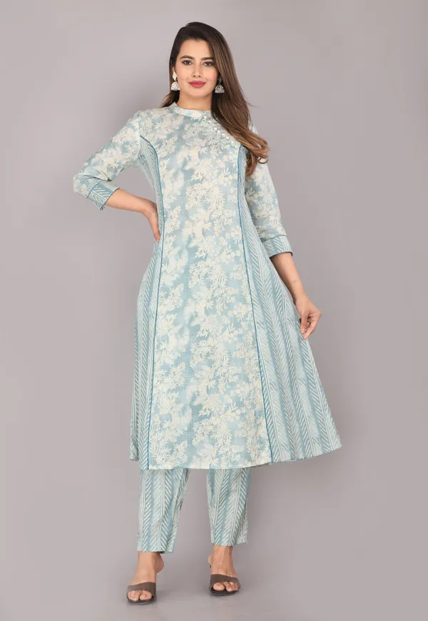 Grey_Ethnic_Motif_Block_Printed_Pure_Cotton_Grey_Kurta_And_Pant_Set