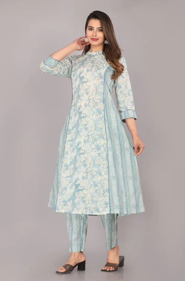 Grey_Ethnic_Motif_Block_Printed_Pure_Cotton_Grey_Kurta_And_Pant_Set