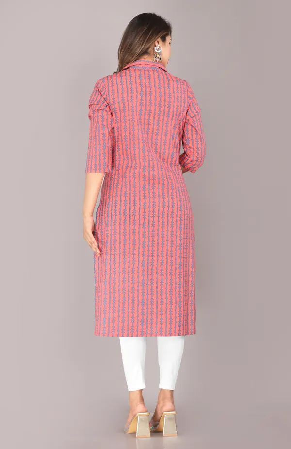 Pink_Striped_Printed_Pure_Cotton_Straight_Kurta