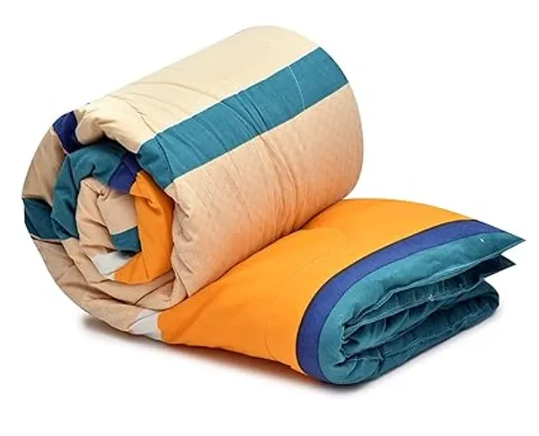 Yellow_Microfiber_Quilted_Double_Comforter