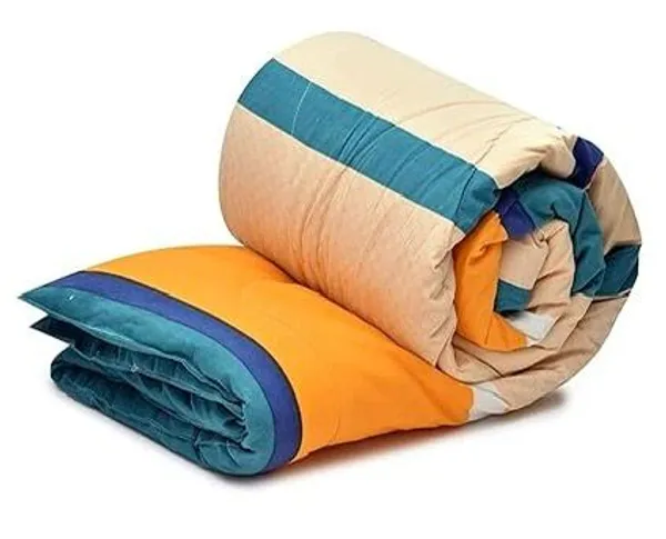 Yellow_Microfiber_Quilted_Double_Comforter