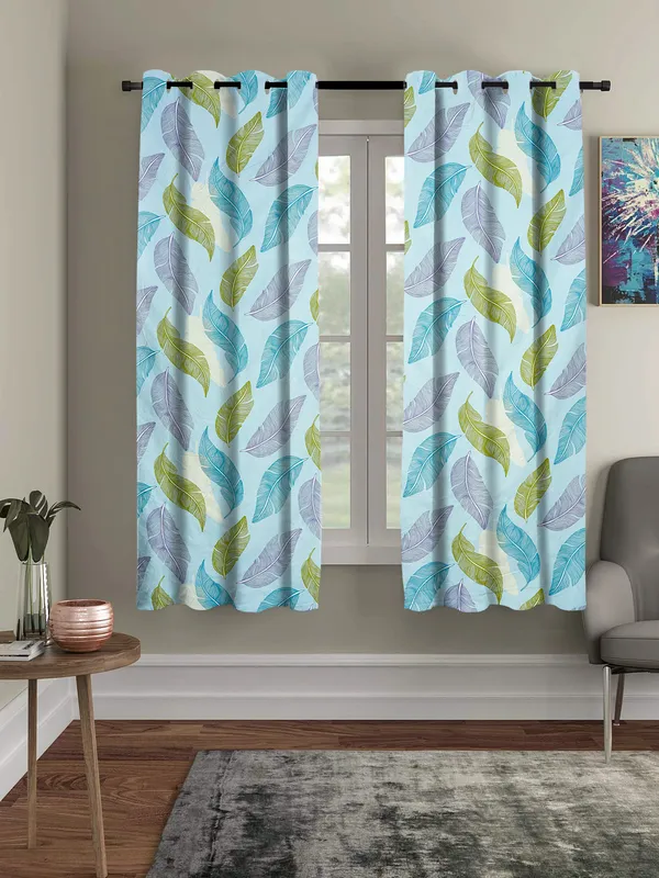 Blue__Super_Soft_Brushed__Microfiber_Cotton_Cotton_Curtain_For_Window