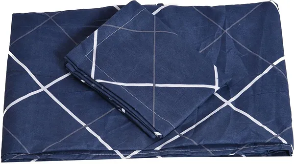 Blue_Microfiber_Cotton_Single_Bedsheet_with_Pillow_Cover