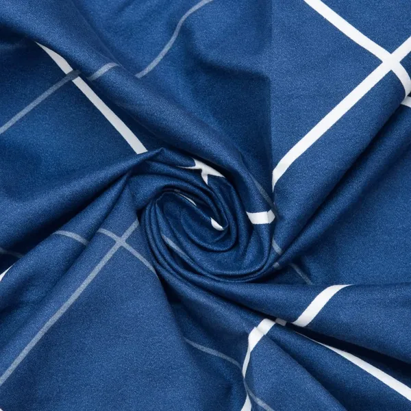 Blue_Microfiber_Cotton_Single_Bedsheet_with_Pillow_Cover
