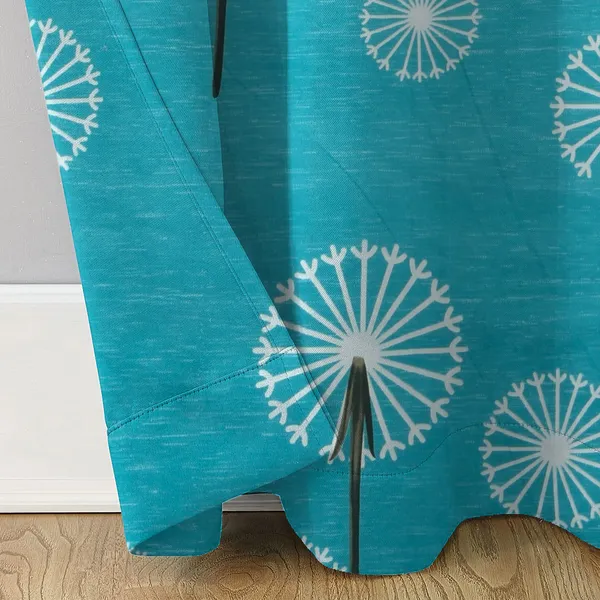 Turquoise_Floral_Super_Soft_Brushed_Microfiber_Cotton_Curtains_for_Window