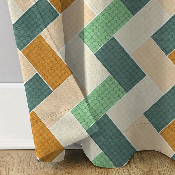 Geometric_Multicolor_Super_Soft_Brushed_Microfiber_Cotton_Curtains_For_Window