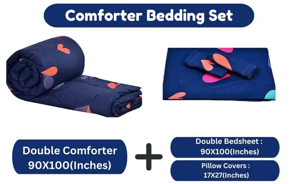 _Microfiber_Cotton_Double_Bedding_Set_With_Double_Comforter_,Double_Bedsheet__&_Pillow_Cover