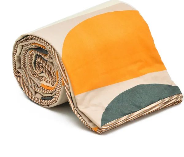 Yellow_&_Beige_Super_Soft_Microfiber_Cotton_Double_Dohar