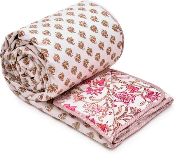 Pink_Super_Soft_Microfiber_Cotton_Double_Dohar