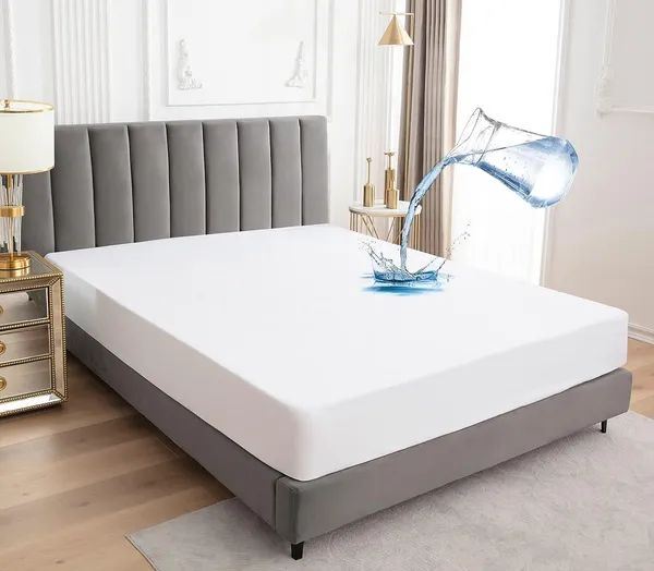 White_Microfiber_Cotton_Fitted_Terry_Mattress_Protector
