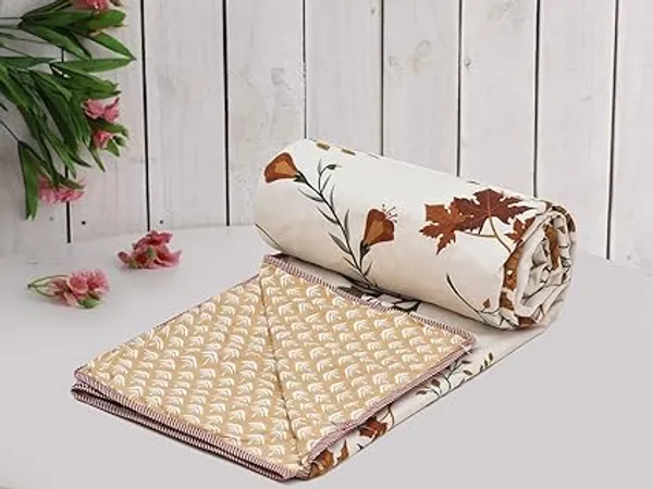 Brown_Beige_Super_Soft_Microfiber_Cotton_Double_Dohar