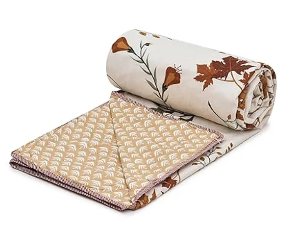 Brown_Beige_Super_Soft_Microfiber_Cotton_Double_Dohar