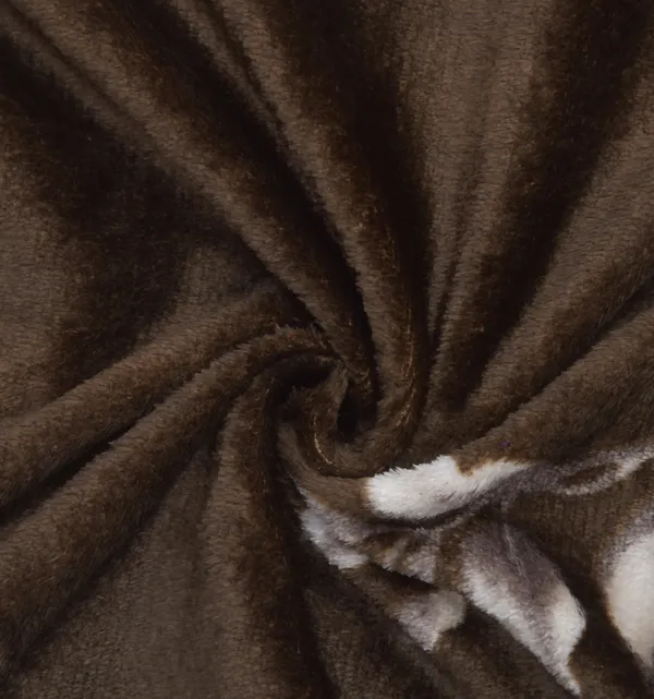 Floral_Brown__Soft,_Warm_&_Comfortable_Woolen_Bedsheet_For_Double_Bed_With_2_Pillow_Cover