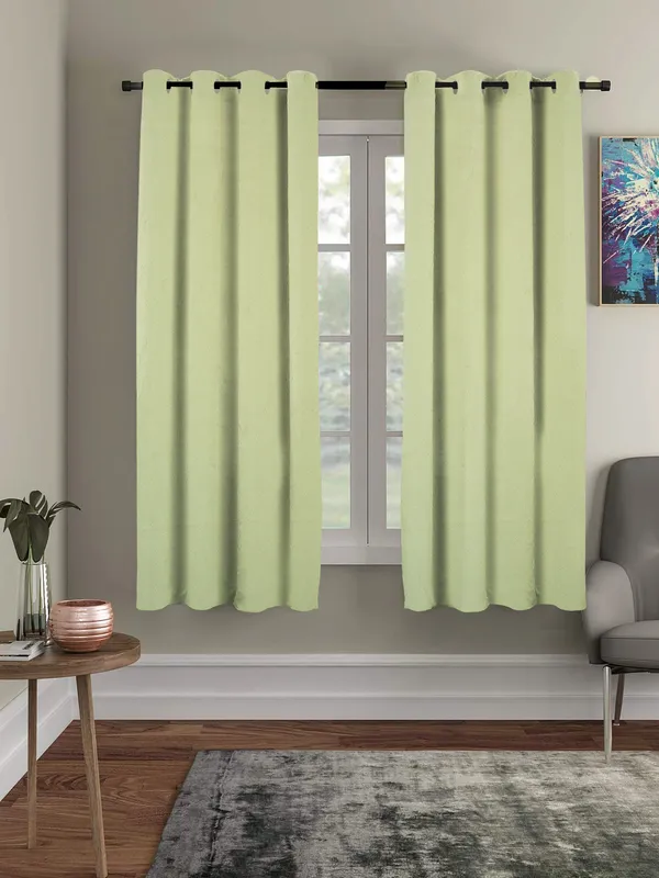 Green_Polyester_Solid_Blackout_Curtain_For_Window_|5ft