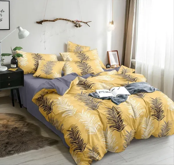 Yellow_Microfiber_Cotton_Double_Duvet_Cover_|_TC_144