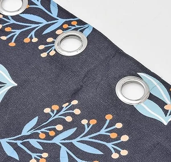 Blue_&_Black_Microfiber_Cotton_Printed_Door_Curtain_|7ft