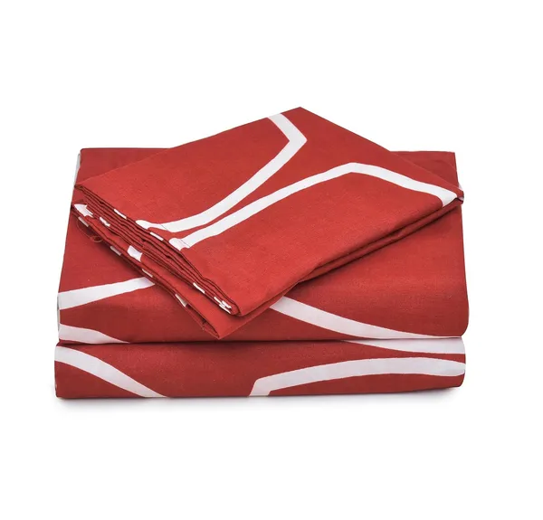 Maroon_&_White_Microfiber_Cotton_Single_Bedsheet_with_Pillow_Cover