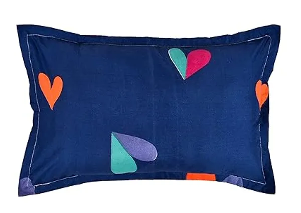 Blue_Microfiber_Cotton_Fitted_Bedsheet_with_1_Pillow