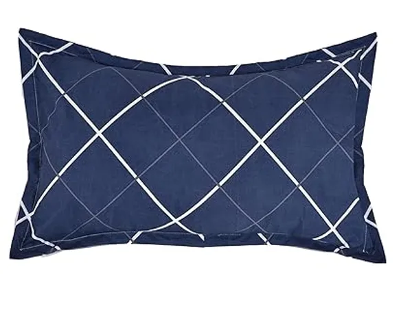 Blue_Microfiber_Cotton_Fitted_Bedsheet_with_1_Pillow