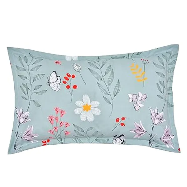 Green_Microfiber_Cotton_Fitted_Bedsheet_with_1_Pillow