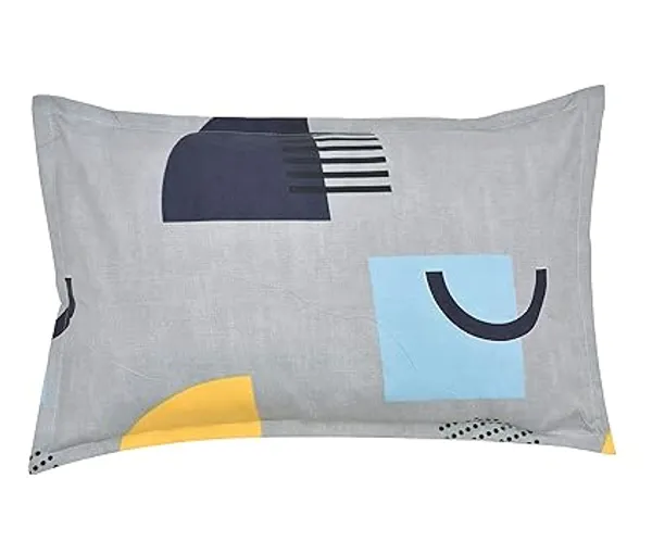 Grey_Microfiber_Cotton_Fitted_Bedsheet_with_1_Pillow