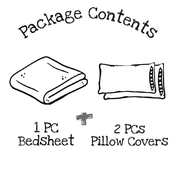 Grey_Microfiber_Cotton_Fitted_Bedsheet_with_2_Pillow