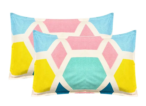 White_&_Pink_Microfiber_Cotton_Pillows_Cover