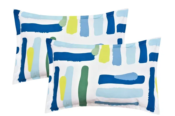 White_&_Blue_Microfiber_Cotton_Pillows_Cover