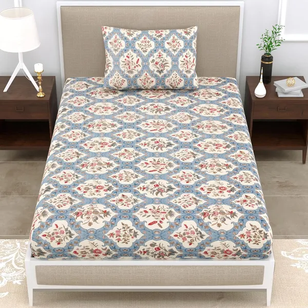 Microfiber_Cotton_Single_Bedsheet_With__Pillow_Cover