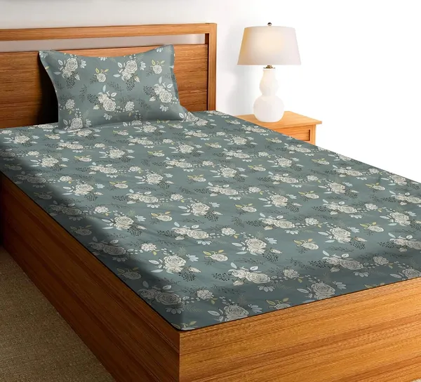 Microfiber_Cotton_Single_Bedsheet_with__Pillow_Cover