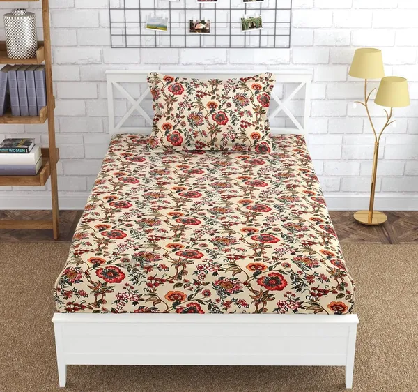 Microfiber_Cotton_Single_Bedsheet_with__Pillow_Cover