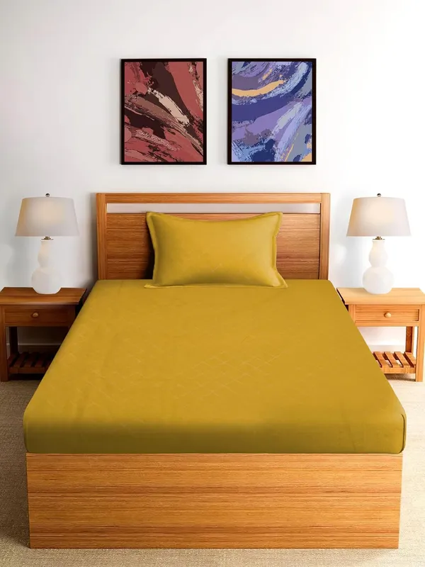 Microfiber_Cotton_Single_Bedsheet_with__Pillow_Cover