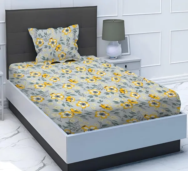 Microfiber_Cotton_Single_Bedsheet_with__Pillow_Cover