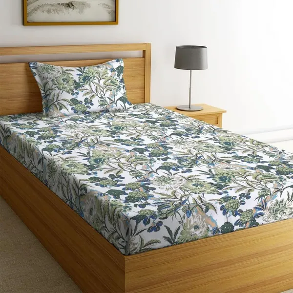 Microfiber_Cotton_Single_Bedsheet_with__Pillow_Cover