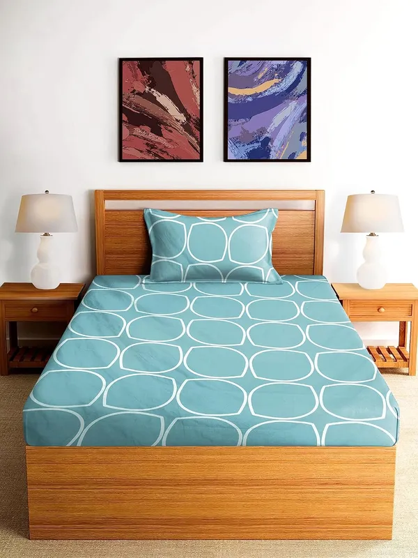 Microfiber_Cotton_Single_Bedsheet_with__Pillow_Cover