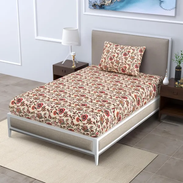 Microfiber_Cotton_Single_Bedsheet_with__Pillow_Cover
