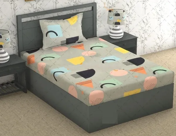 Microfiber_Cotton_Single_Bedsheet_with__Pillow_Cover