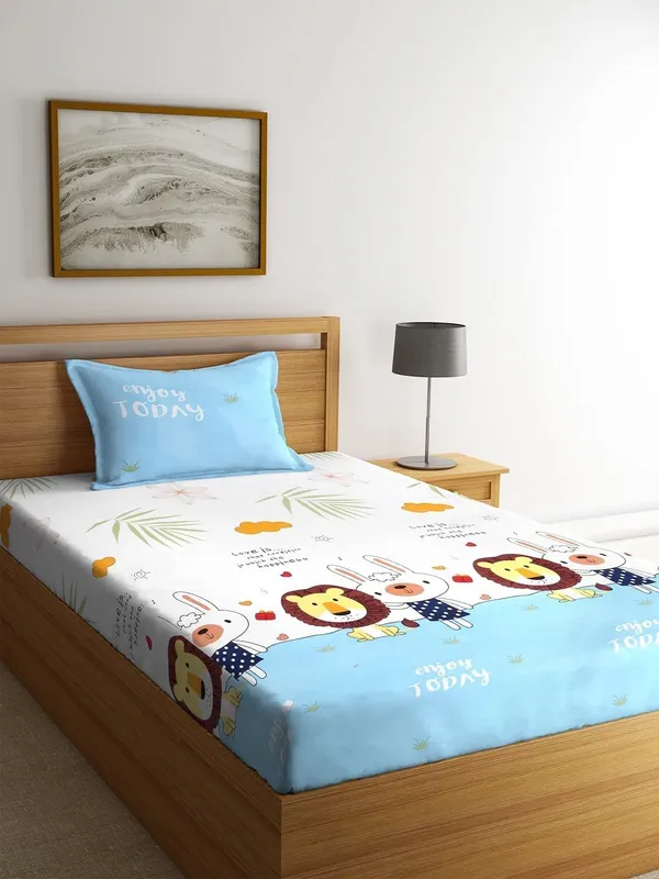 Microfiber_Cotton_Single_Bedsheet_with__Pillow_Cover