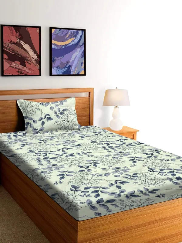 Microfiber_Cotton_Single_Bedsheet_with__Pillow_Cover