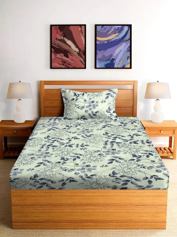 Microfiber_Cotton_Single_Bedsheet_with__Pillow_Cover