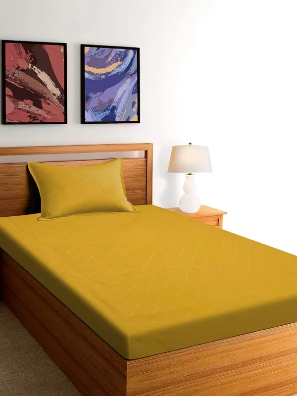 Microfiber_Cotton_Single_Bedsheet_with__Pillow_Cover