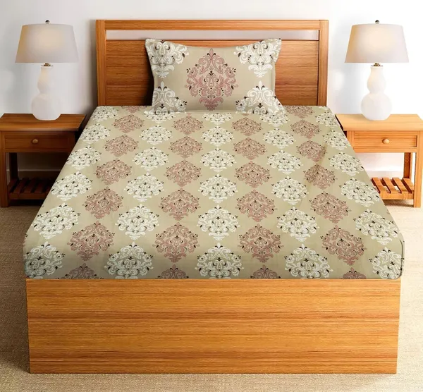 Microfiber_Cotton_Single_Bedsheet_with__Pillow_Cover