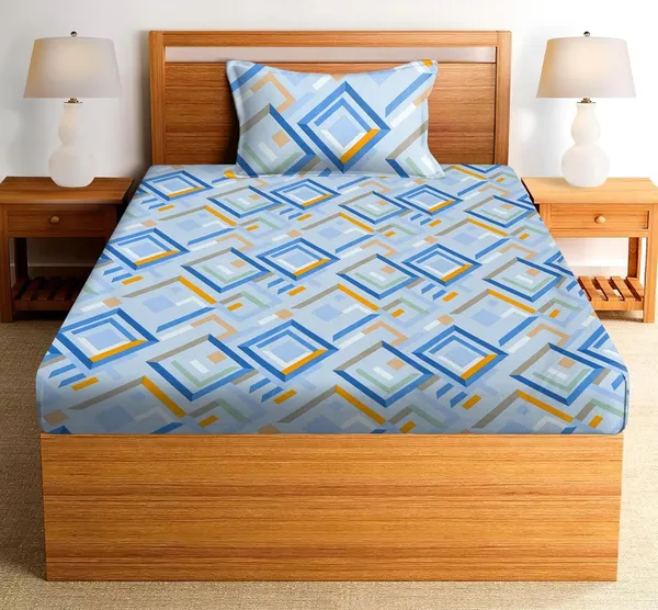 Multicolor_Premium_Quality_Microfiber_Printed_Flat_Bedsheet_With_pillow_Cover