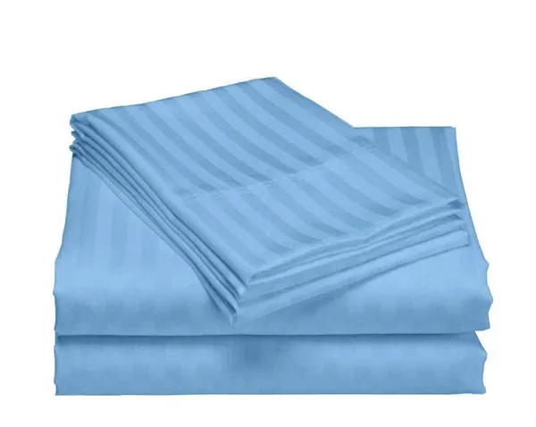 Sky_Blue_Microfiber_Cotton_Satin_Striped_Double_Bedsheet