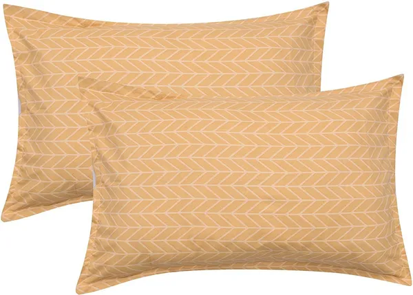 Brown_Microfiber_Cotton_Double_Bedsheet_With_Pillow_Cover
