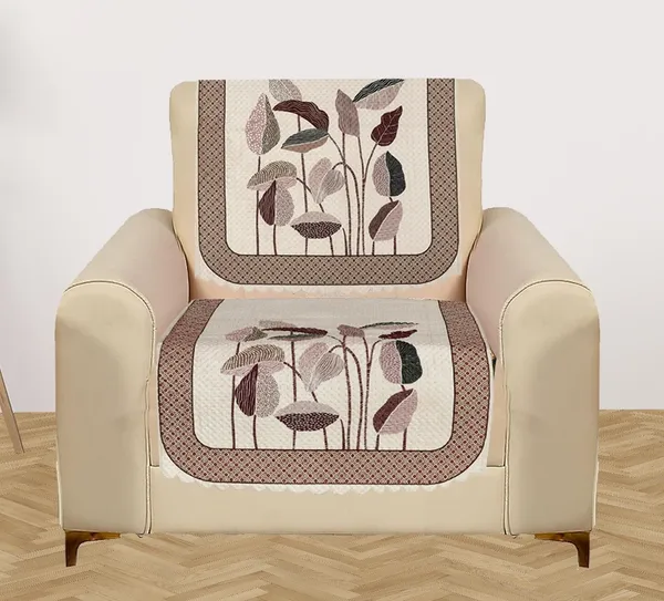 Cream_Velvet_Quilted_Floral_Sofa_Cover_5_Seater